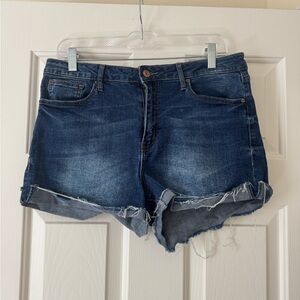Soundgirl Blue Jean Shorts Casual Summer Style